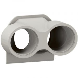 Embout presse-&eacute;toupe de remplacement pour bo&icirc;tier saillie &eacute;tanche Plexo 2 entr&eacute;es filetage PG16 - gris - 069650L - Legrand