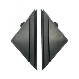 Lntyq Couvercle de Drapeau de R&eacute;troviseur de Porte 1SH17KX7AA R&eacute;troviseur Gauche Droite Triangle Plaque Garniture Remplacement pour FIAT 500 2012 &agrave;