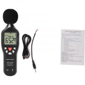 Sonom&egrave;tre Professionnel Enregistreur de Donn&eacute;es Testeur de Bruit Audio 30dB &agrave; 130dB