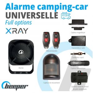 Alarme universelle pour camping-car - XR5CC Option - Avec système d'alarme antivol de pots catalytiques - Beeper