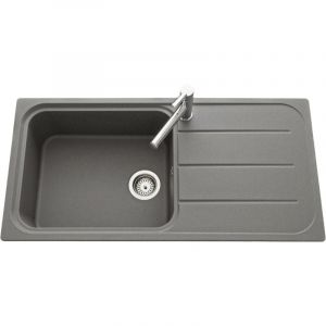 Vier granit gris EWI oglio 1 grand bac 1 égouttoir