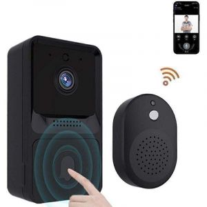 Smart Wifi sans fil sonnette cam&eacute;ra &agrave; distance visiophone interphone sonnette vid&eacute;o sonnette sans fil sonnette maison hd Vision nocturne - ZVD
