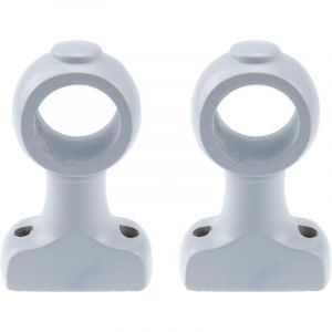 Lot de 2 supports de tringle &agrave; rideaux en bois, support pour tringle de 3,8 cm (blanc)