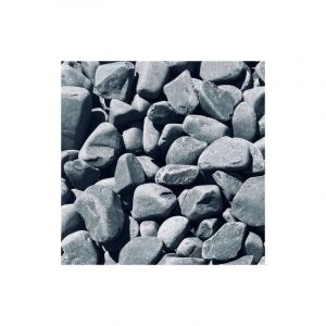 Sac +/- 20 kg - Galet de marbre gris foncé 12-25