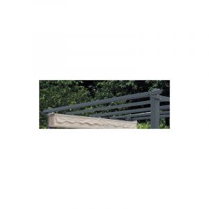 Poutre ronde de rechange pour pergola 3x4 m 19 mm longueur 367 cm en aluminium