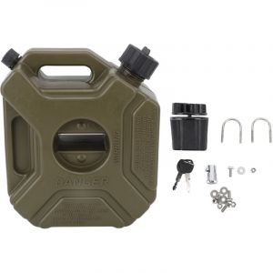 TONYSA Bidon d'essence de 3 L, 0,75 gallons, mazout, essence, r&eacute;servoir de secours vert pour la plupart des voitures, motos, UTV, VTT, v&eacute;hicules