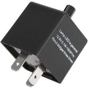 Relais de clignotant de moto CF14KT 3 broches 12V relais de clignotant r&eacute;glable automobile pour vitesse de Flash Flash LED