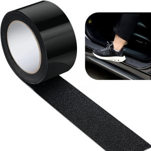GTA - Protection de seuil de porte de voiture réfléchissante, 5 m, film de protection anti-rayures, protection de peinture, noir, pour la plupart des