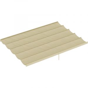 Toile de rechange r&eacute;tractable pour pergola (3,5 x 2,6 m) pour structure de 4 x 3 m, pour toiture uniquement, beige，
