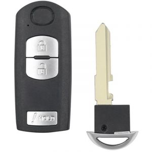Pour Mazda 3 5 6 CX5 CX7 CX-5 Atenza Clip Smart 2/3/4 boutons coque de cl&eacute; de voiture remplacement porte-cl&eacute;s avec lame de cl-1562