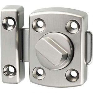 Verrou de porte de salle de bain et WC Verrou rotatif pour porte coulissante Loquet de porte de grange pour armoire à vin, placard, fenêtre, verrou