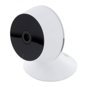 Caméra de surveillance intérieure Wi-Fi 1080p - vision 90° - micro sd 128Go - Blanc et Noir Chacon