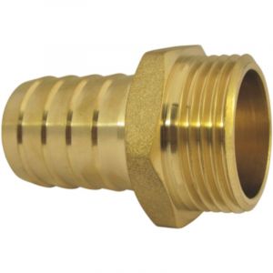 Raccord cannel&eacute; AquaCraft 1 pouce 1001000087, connecteur de tuyau 1 pouce = 33,3 mm 19 mm (tuyau 3/4 pouce), laiton
