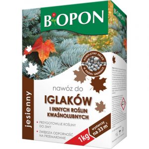 BROS Biopon - Engrais d'automne pour conif&egrave;res 1 kg - Granul&eacute;
