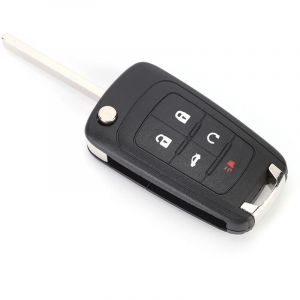 TONYSA 5 boutons Flip bo&icirc;tier porte-cl&eacute; coque de remplacement pour Chevrolet Camaro 2010-2013