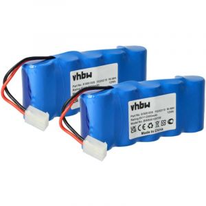 2x Batterie compatible avec Bosch Somfy K10, D14, K8, K12, K17 motorisation de porte ou portail (2000mAh, 6V, NiMH) - Vhbw
