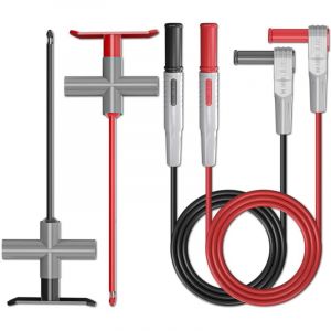 2 pièces fils de test multimètre fiche banane 4 mm male à male avec sondes de perforation outil de clip de test de perage de fil pour test multimètre