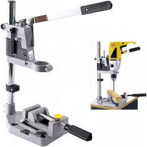 Colonne de Support de Perceuse R&eacute;glable avec M&acirc;choires Plates - Diam&egrave;tre de Serrage 43 mm pour un Per&ccedil;age Pr&eacute;cis