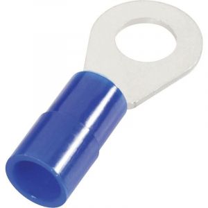 Cimco - 180088 Cosse &agrave; oeillet Section max.=16 mm&sup2; &oslash; du trou=13 mm partiellement isol&eacute; bleu 1 pc(s) D28867
