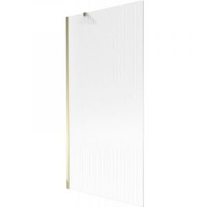 Mexen - Paroi de baignoire Next 1 volet 90 x 150 cm, ray&eacute;, dor&eacute; - 895-090-000-00-09-50