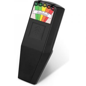 Portable LED EMF D&eacute;tecteur de chasse fant&ocirc;me &agrave; Champ &eacute;lectromagn&eacute;tique Testeur d'&eacute;quipement paranormal 50Hz-20000Hz Noir