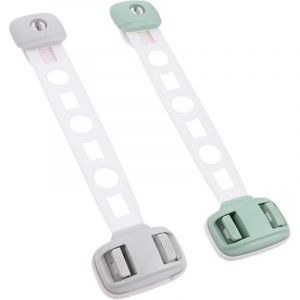 Lot de 2 verrous de tiroir pour réfrigérateur, verrous de sécurité pour enfants et bébés, verrous de tiroir de placard et de porte de réfrigérateur,