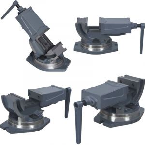 Vidaxl - tau inclinable à 2 axes 100 mm - étau - 'étaux - Home & Living