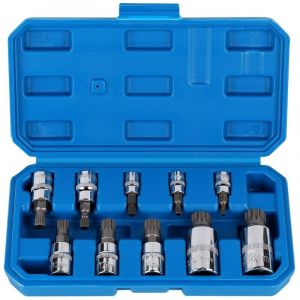 Douille Torx Male 1/2'', 1/4'', 3/8'', Embout Torx 12 Pans M4 M5 M6 M8 M10 M12 M14 M16 M18, Douille Allen avec Bo&icirc;te