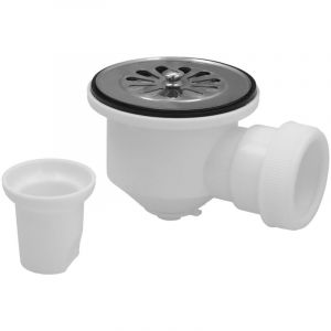 Robinet pour receveur de douche siphonique 1 1/2" avec sortie &Oslash;40mm