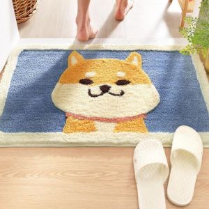 Tapis Doux pour Animaux Tapis de Salle de Bain antidérapant Tapis de Porte de Sol Barrière de saleté Grenouille de Sol Cochon Canard Coussin de Porte