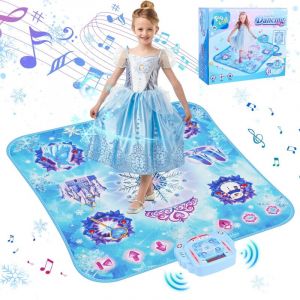 Tapis de danse, jouet cadeau pour enfants de 3 &agrave; 12 ans, cadeau de danse pour filles, tapis musical, tapis de danse avec Bluetooth, cadeau de No&euml;l et