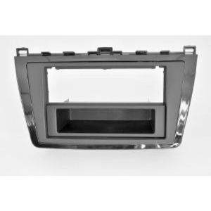 Adnauto - Facade autoradio 1DIN compatible avec Mazda 6 ap10 - noir brillant - avec vide poche