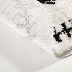 CCYKXA Tapis de bain shaggy, antid&eacute;rapant, lavable en machine, doux et absorbant, motif Halloween effrayant et mignon, 30 x 40 cm