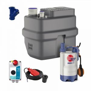 Kit Station De Relevage Eaux Usées 100l Pedrollo Sar100 Top2 Vortex 6m³/h + Alarme