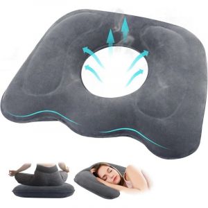 Odipie - Oreiller orthop&eacute;dique, coussin gonflable, coussin ergonomique pour soulager les douleurs h&eacute;morro&iuml;daires et postnatales, douleurs au coccyx