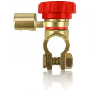 Sollbry Interrupteur de D&eacute;connexion de Batterie Coupe Circuit Batterie 12v Coupe Batterie Universel Alliage de Zinc Coupe Circuit pour 15.5-17 mm