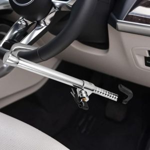 Serrure de volant de voiture, boucle de volant universelle de voiture antivol, antivol, antivol de voiture de verrouillage de volant, camion de