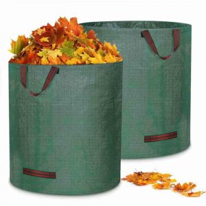 Sacs à Déchets de Jardin,Sac Herbe Jardin,2 Pièces Sac Jardinage Dechets,272L Sac Jardin,Sac de Jardin Dechet Vert,Sac Poubelle Jardin,Sac Dechet