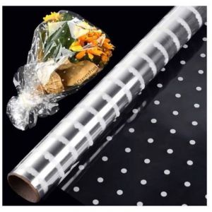 Rouleau Cellophane,30m40cm Papier Cellophane Transparent Papier Emballage Fleuriste, Film Cellophane Transparent pour Papier Cadeau
