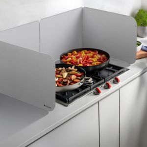 Plaque Anti Projection Cuisine - Protection Anti eclaboussure Mur Cuisine 80 x 40 x 30 cm pour Plaque de Cuisson gaz gaziniere Induction