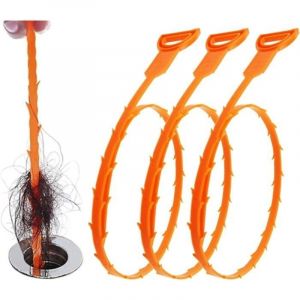 Paquet De 3 Furet Deboucheur Canalisation 25 Pouces Furet Plomberie,63.5 Cm Recyclable Furet Deboucheur Wc,Furet Canalisation Profe