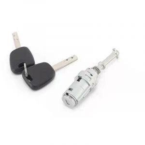 Serrure de porte gauche, cylindre, 2 cl&eacute;, Convient pour le cylindre de serrure de porte Citro&euml;n C2 C3 cylindre de serrure de porte triomphal pi&egrave;ces