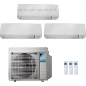 Climatiseur Trial Split R&eacute;versible Daikin Perfera All Season A+++/A++ 7000 + 7000 + 7000 BTU Inverter Wi-Fi (3MXM52A + FTXM20A + FTXM20A + FTXM20A)