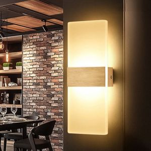 Applique murale led Porte-manteau Intérieur Lampe de couloir Escalier Extérieur Chambre à coucher Applique murale Blanc chaud 12W