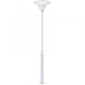 Konstsmide Gemini T&ecirc;te et lampadaire ext&eacute;rieur classique blanc mat Max Watt 1x 60, E27, IP44