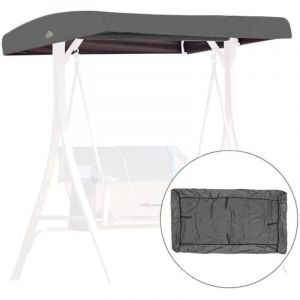 Toile de Rechange pour Balancelle,191x120x23cm Housse de Rechange 3 Places, Toit Balancelle de Jardin, Impermeable Couverture Auvent pour Jardins