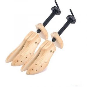 Embauchoir professionnel unisexe, forme-chaussures en bois 4 en 1, embauchoirs en bois pour hommes et femmes (pointures 42 &agrave; 46)