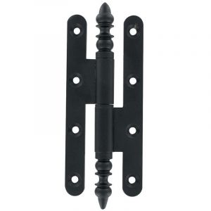 Bros - Paumelle rustique Vases n&deg;1/3 gauche - Acier patin&eacute; verni - 110 x 55 mm - 1-3-A-RG1155-3