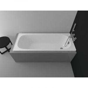 Baignoire alverana en acier émaillé 120/130/140/150/160/170x70 cm - 140cm - Sans