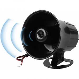 120db DC 12V Haut-Parleur de la sir&egrave;ne d'alarme, Avertisseur sonore Sir&egrave;ne d'alarme, Sir&egrave;ne d'alarme &agrave; Haut-Parleur Filaire, Klaxon de s&eacute;curit&eacute; pour